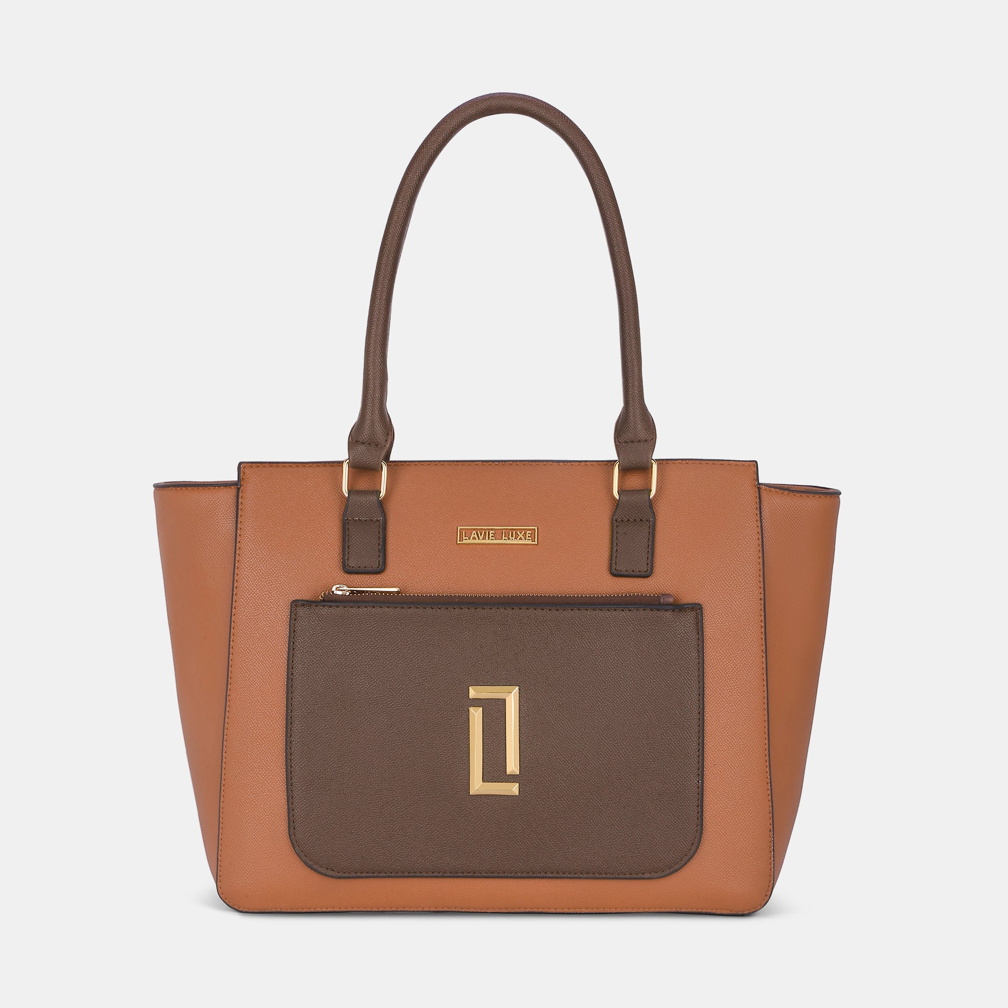 Lavie Luxe Kyle Tan Large Women's Tote Handbag
