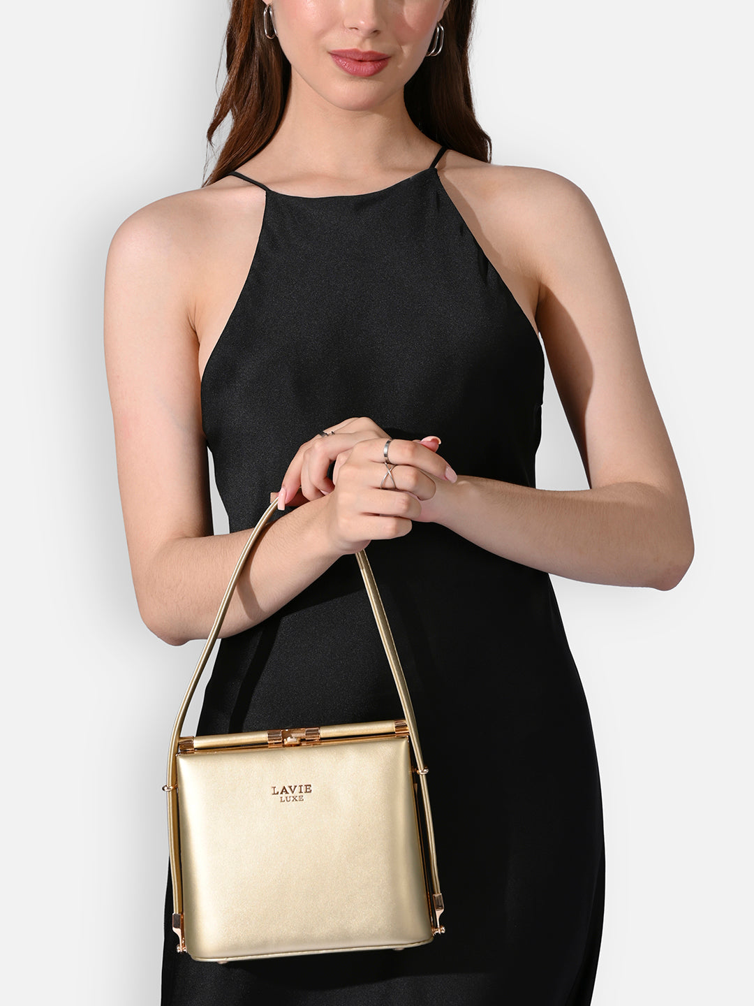 Glare Large Frame Bag Gold