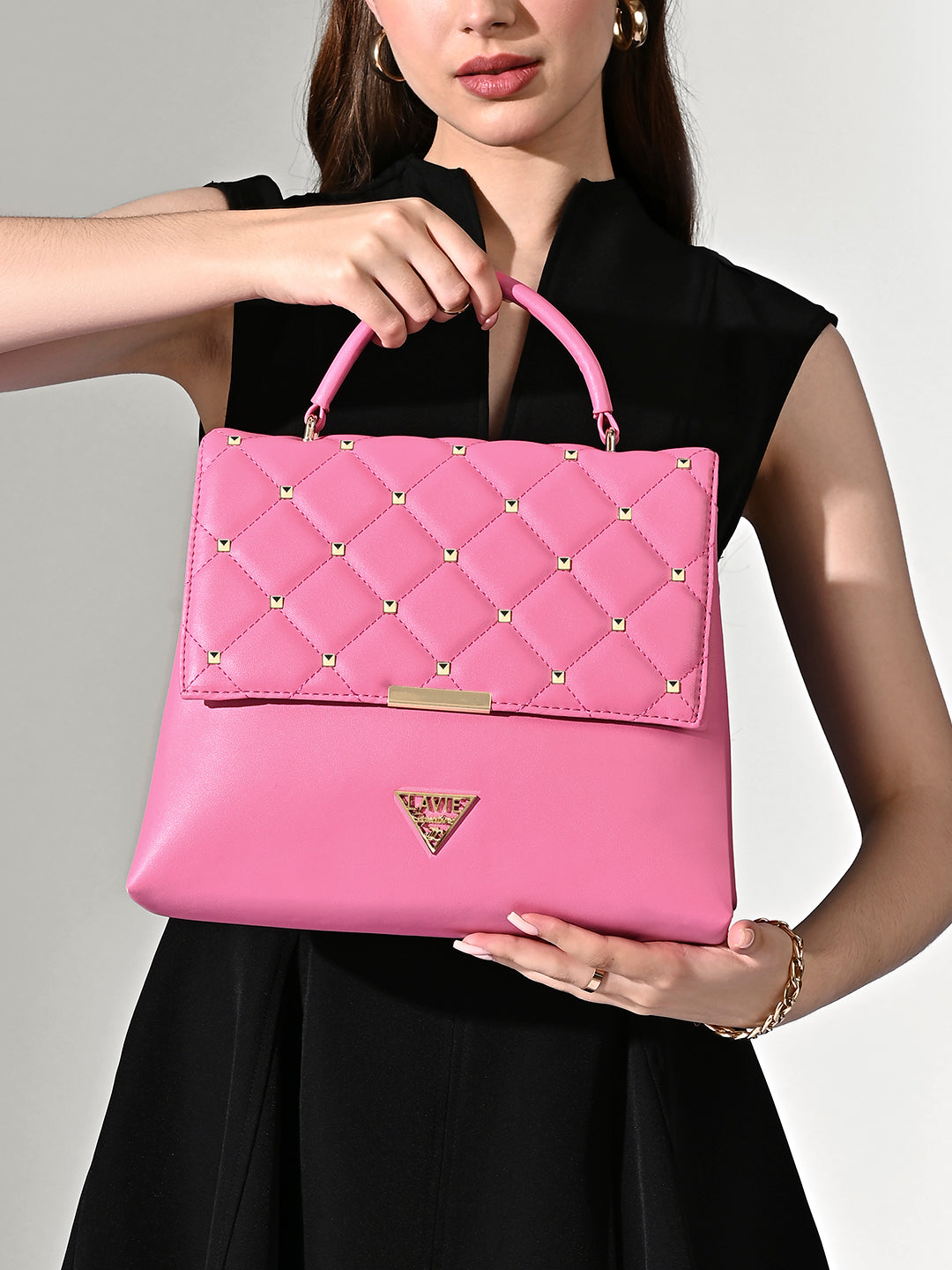 Stud Gary Medium Satchel Bag