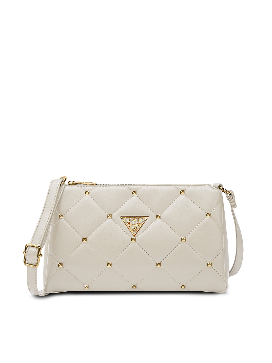 Stud Mesa 3 Compartments Sling Bag