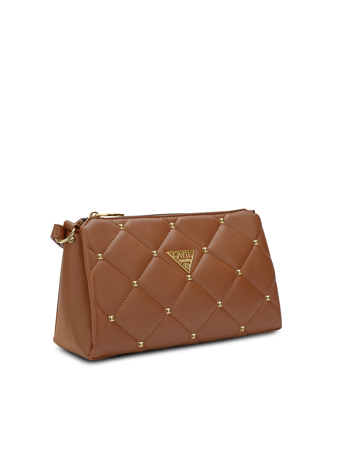 Stud Mesa 3 Compartments Sling Bag